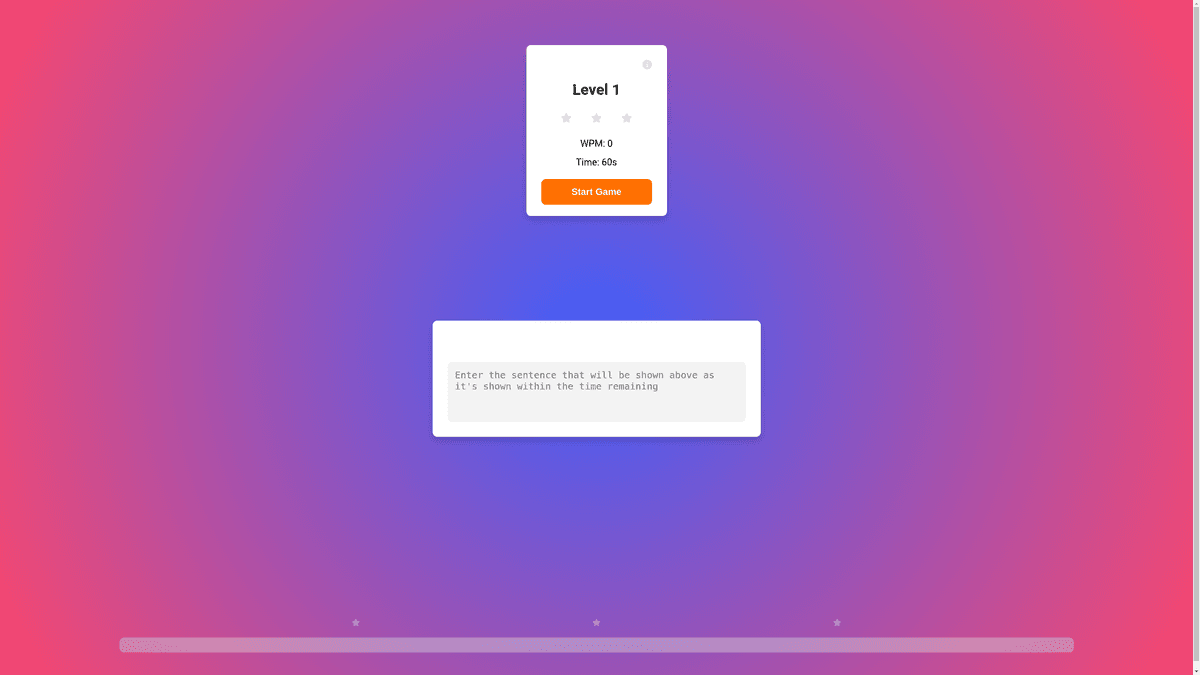 typing game screenshot